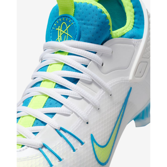 Nike Huarache 9 Elite LAX SE Lacrosse Cleats Men 6 / W 7.5 White Volt FV6147-100 main image 4